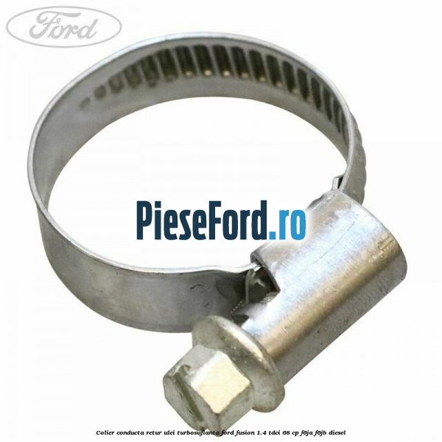 Colier conducta retur ulei turbosuflanta Ford Fusion 1.4 TDCi 68 cp F6JA, F6JB diesel