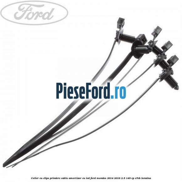 Colier cu clips prindere cablu amortizor cu IVD Ford Mondeo 2014-2018 2.5 149 cp S7CB benzina