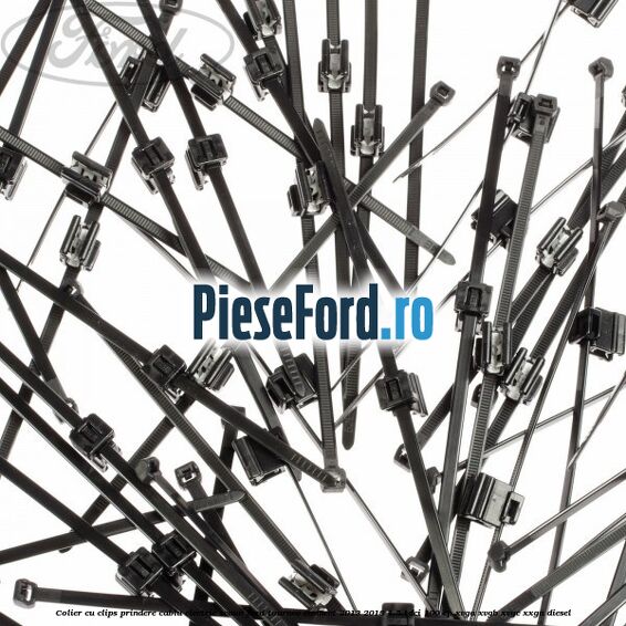 Colier cu clips prindere cablu electric scaun Ford Tourneo Connect 2013-2018 1.5 TDCi 100 cp XVGA, XVGB, XVGC, XXGA diesel
