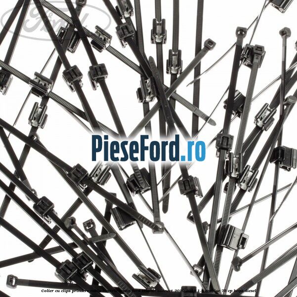 Colier cu clips prindere cablu electric scaun Ford Transit Connect 2019-2023 1.5 EcoBlue 75 cp BEGA diesel