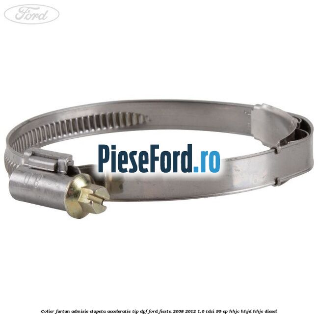 Colier furtun admisie clapeta acceleratie tip DPF Ford Fiesta 2008-2012 1.6 TDCi 90 cp HHJC, HHJD, HHJE diesel