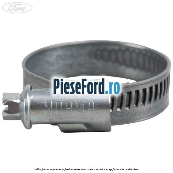 Colier furtun apa 40 mm Ford Mondeo 2000-2007 2.0 TDCi 130 cp FMBA, N7BA, N7BB diesel