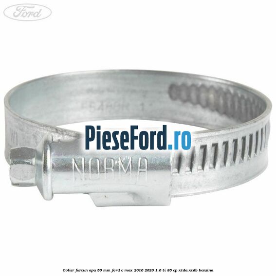 Colier furtun apa 50 mm Ford C-Max 2016-2020 1.6 Ti 85 cp XTDA, XTDB benzina