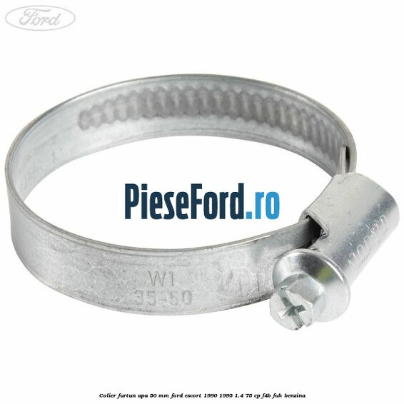 Colier furtun apa 50 mm Ford Escort 1990-1995 1.4 75 cp F4B, FUH benzina