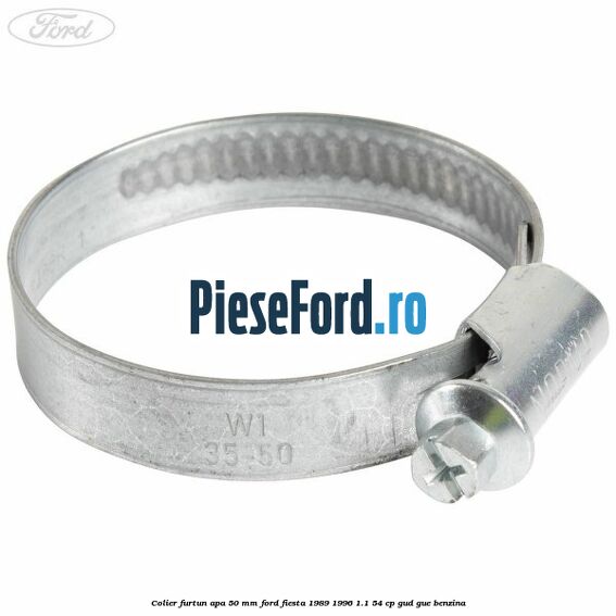Colier furtun apa 50 mm Ford Fiesta 1989-1996 1.1 54 cp GUD, GUE benzina