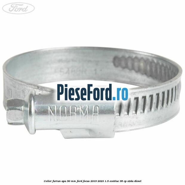Colier furtun apa 50 mm Ford Focus 2019-2023 1.5 EcoBlue 95 cp Z2DA diesel