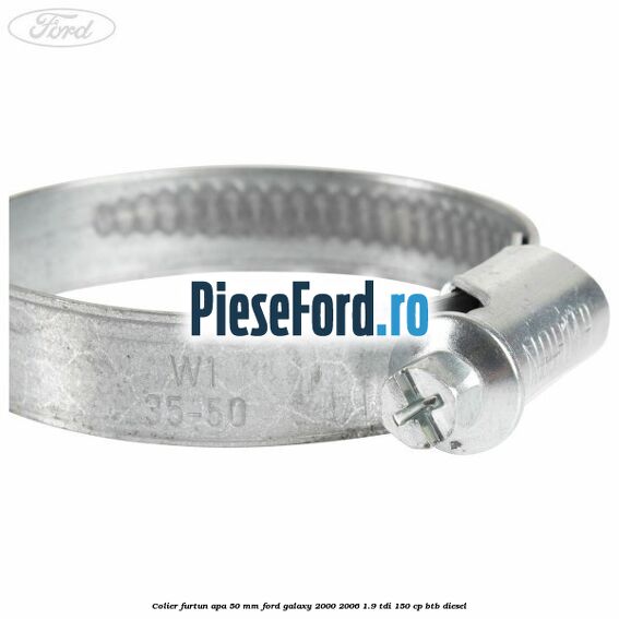 Colier furtun apa 50 mm Ford Galaxy 2000-2006 1.9 TDI 150 cp BTB diesel