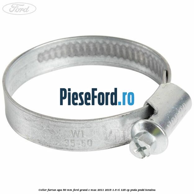 Colier furtun apa 50 mm Ford Grand C-Max 2011-2015 1.6 Ti 125 cp PNDA, PNDD benzina