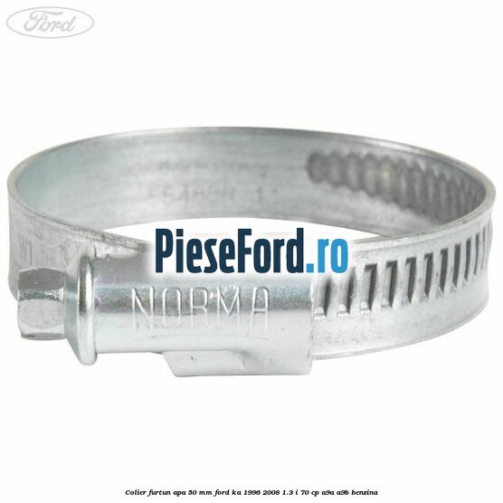 Colier furtun apa 50 mm Ford Ka 1996-2008 1.3 i 70 cp A9A, A9B benzina