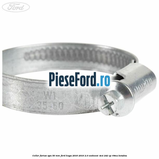 Colier furtun apa 50 mm Ford Kuga 2016-2018 2.0 EcoBoost 4x4 242 cp R9MA benzina