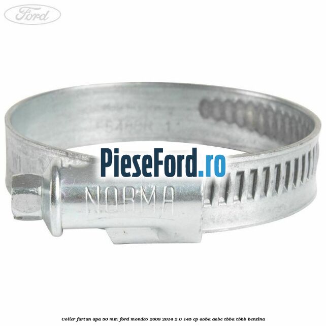 Colier furtun apa 50 mm Ford Mondeo 2008-2014 2.0 145 cp Colier furtun apa 50 mm Ford Mondeo 2008-2014 2.0 145 cp AOBA, AOBC, TBBA, TBBB benzina