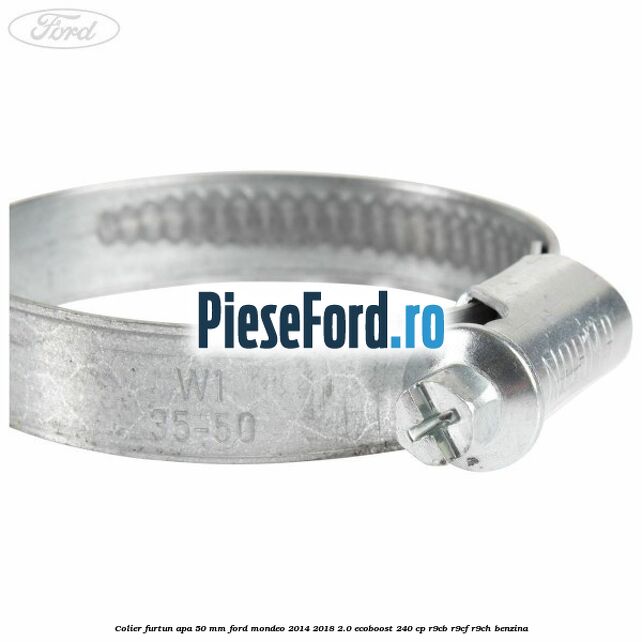 Colier furtun apa 50 mm Ford Mondeo 2014-2018 2.0 EcoBoost 240 cp R9CB, R9CF, R9CH benzina