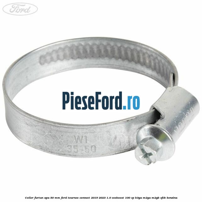 Colier furtun apa 50 mm Ford Tourneo Connect 2019-2023 1.0 EcoBoost 100 cp
