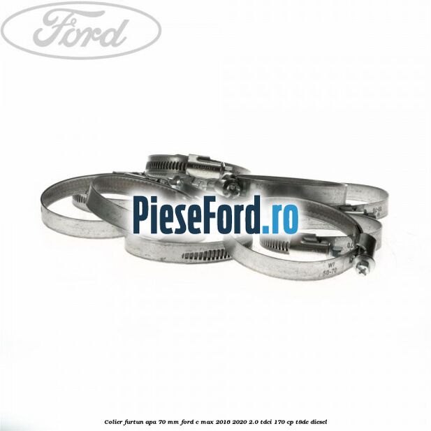 Colier furtun apa 70 mm Ford C-Max 2016-2020 2.0 TDCi 170 cp T8DE diesel