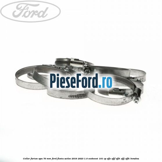 Colier furtun apa 70 mm Ford Fiesta Active 2018-2023 1.0 EcoBoost 101 cp SFJE, SFJF, SFJH, SFJJ, SFJK benzina