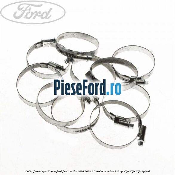 Colier furtun apa 70 mm Ford Fiesta Active 2018-2023 1.0 EcoBoost mHEV 125 cp B7JA, B7JB, B7JC Hybrid