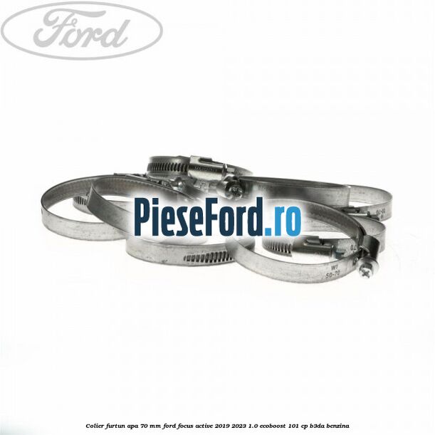 Colier furtun apa 70 mm Ford Focus Active 2019-2023 1.0 EcoBoost 101 cp B3DA benzina