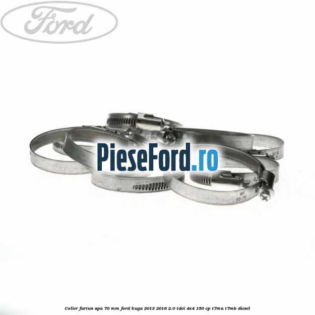 Colier furtun apa 70 mm Ford Kuga 2013-2016 2.0 TDCi 4x4 150 cp T7MA, T7MB diesel
