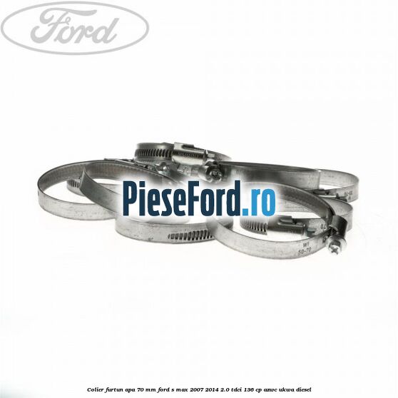 Colier furtun apa 70 mm Ford S-Max 2007-2014 2.0 TDCi 136 cp AZWC, UKWA diesel