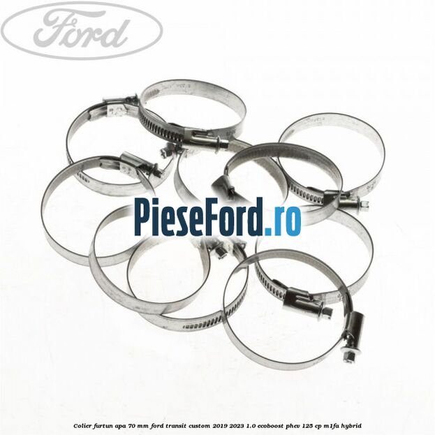 Colier furtun apa 70 mm Ford Transit Custom 2019-2023 1.0 EcoBoost PHEV 125 cp M1FA Hybrid