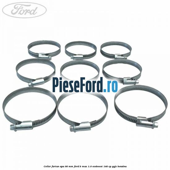 Colier furtun apa 80 mm Ford B-Max 1.0 EcoBoost 140 cp YYJC benzina