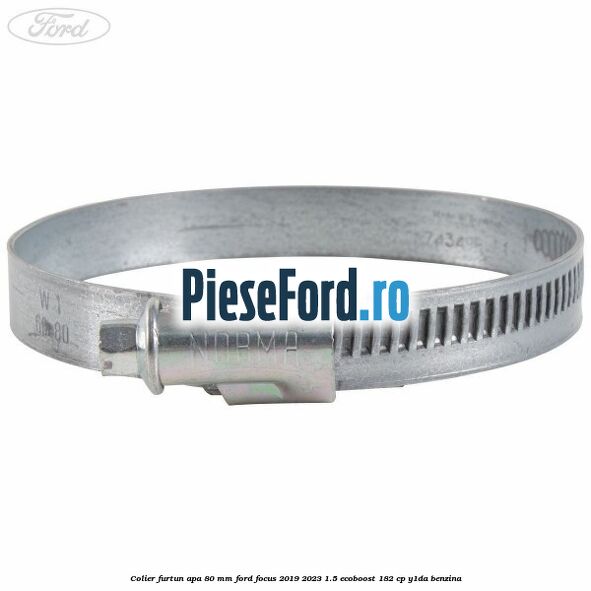 Colier furtun apa 80 mm Ford Focus 2019-2023 1.5 EcoBoost 182 cp Y1DA benzina