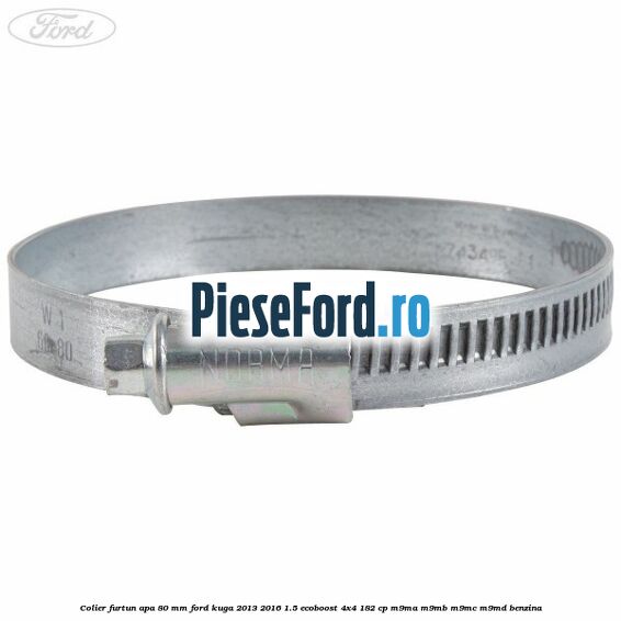 Colier furtun apa 80 mm Ford Kuga 2013-2016 1.5 EcoBoost 4x4 182 cp M9MA, M9MB, M9MC, M9MD benzina