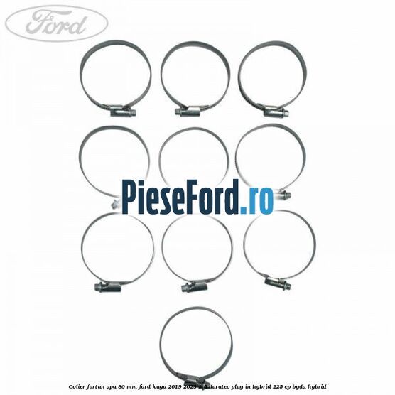 Colier furtun apa 80 mm Ford Kuga 2019-2023 2.5 Duratec Plug-in-Hybrid 225 cp BGDA hybrid