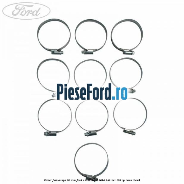 Colier furtun apa 80 mm Ford S-Max 2007-2014 2.0 TDCi 163 cp Colier furtun apa 80 mm Ford S-Max 2007-2014 2.0 TDCi 163 cp TXWA diesel