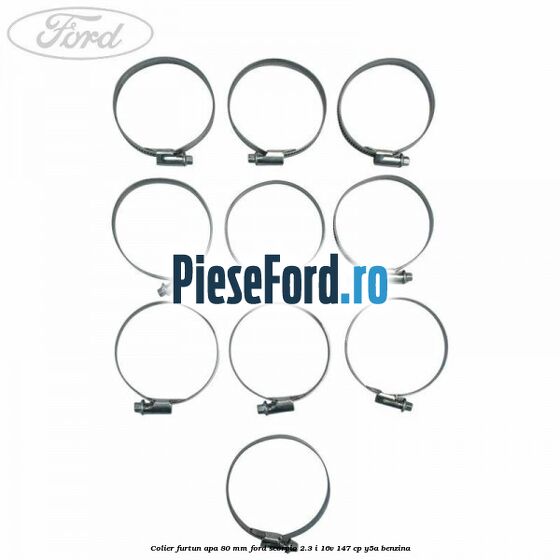 Colier furtun apa 80 mm Ford Scorpio 2.3 i 16V 147 cp Y5A benzina