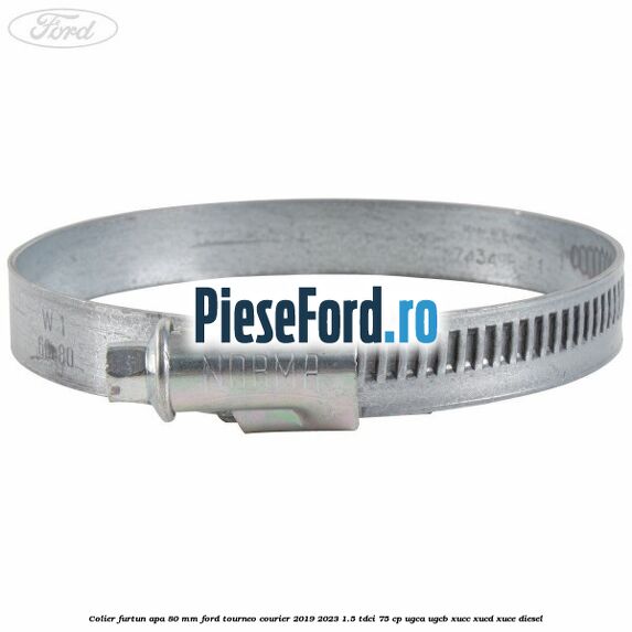 Colier furtun apa 80 mm Ford Tourneo Courier 2019-2023 1.5 TDCi 75 cp UGCA, UGCB, XUCC, XUCD, XUCE, diesel