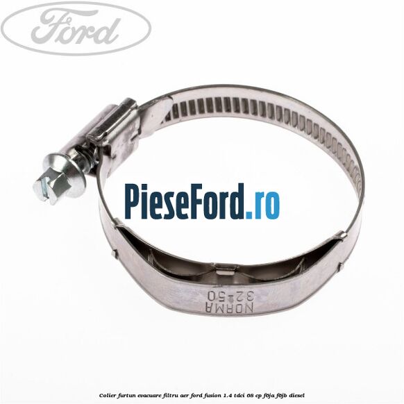 Colier furtun evacuare filtru aer Ford Fusion 1.4 TDCi 68 cp F6JA, F6JB diesel