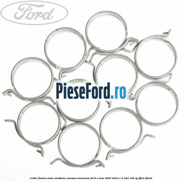Colier furtun mare conducta carcasa termostat Ford S-Max 2007-2014 1.8 TDCi 100 cp FFWA diesel
