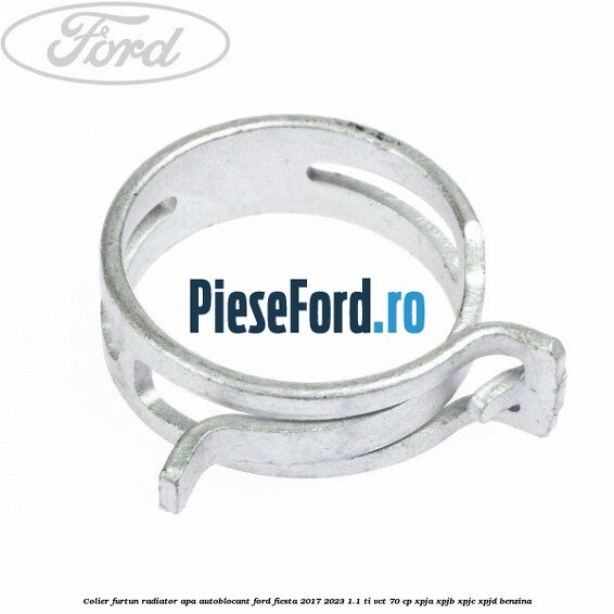 Colier furtun radiator apa autoblocant Ford Fiesta 2017-2023 1.1 Ti-VCT 70 cp XPJA, XPJB, XPJC, XPJD benzina