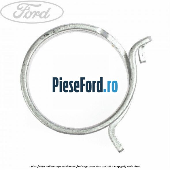 Colier furtun radiator apa autoblocant Ford Kuga 2008-2012 2.0 TDCi 136 cp G6DG, UKDA diesel