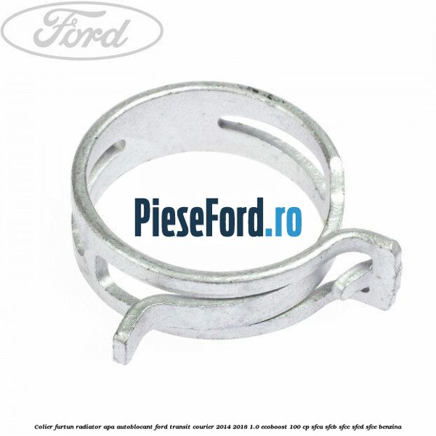 Colier furtun radiator apa autoblocant Ford Transit Courier 2014-2018 1.0 EcoBoost 100 cp SFCA, SFCB, SFCC, SFCD, SFCE benzina