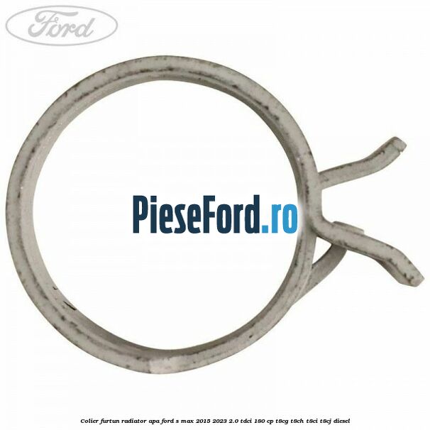 Colier furtun radiator apa Ford S-Max 2015-2023 2.0 TDCi 180 cp T8CG, T8CH, T8CI, T8CJ diesel