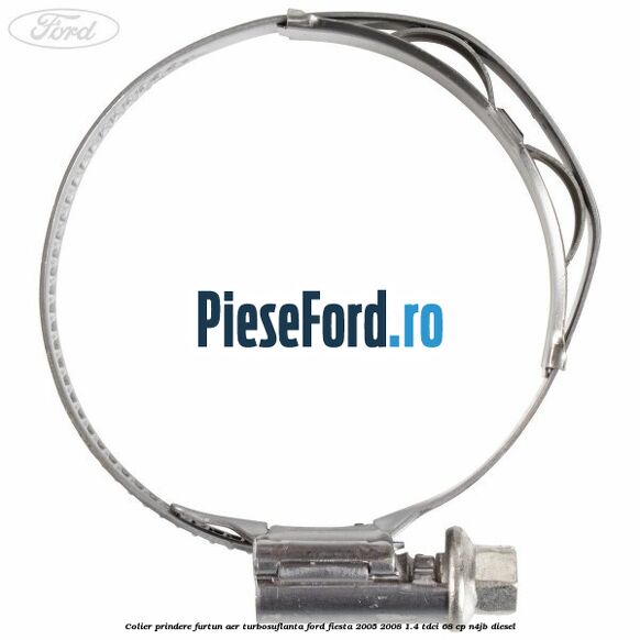 Colier prindere furtun aer turbosuflanta Ford Fiesta 2005-2008 1.4 TDCi 68 cp N4JB diesel