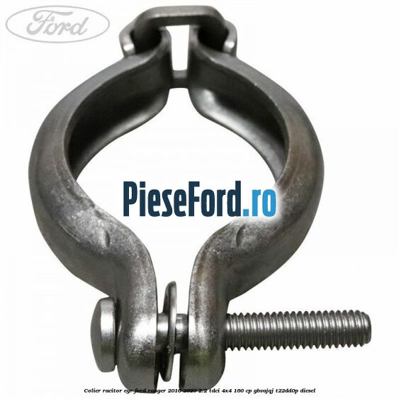 Colier racitor EGR Ford Ranger 2016-2020 2.2 TDCi 4x4 160 cp GBVAJQJ, T22DD0P diesel