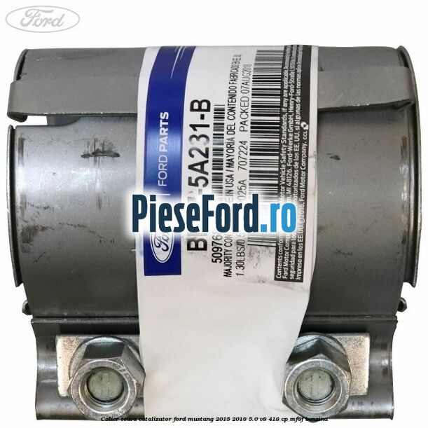 Colier teava catalizator Ford Mustang 2015-2018 5.0 V8 418 cp MF8F benzina
