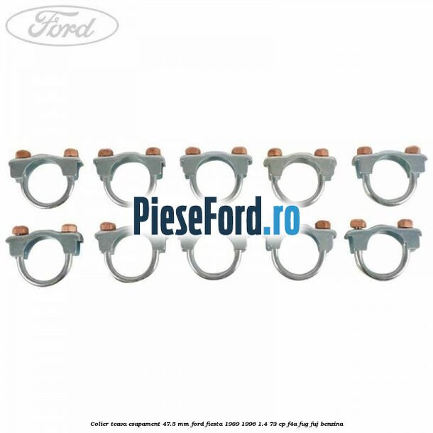 Colier teava esapament 47.5 MM Ford Fiesta 1989-1996 1.4 73 cp F4A, FUG, FUJ benzina