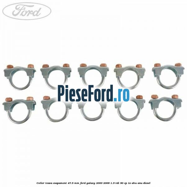Colier teava esapament 47.5 MM Ford Galaxy 2000-2006 1.9 TDI 90 cp 1Z, AHU, ANU diesel