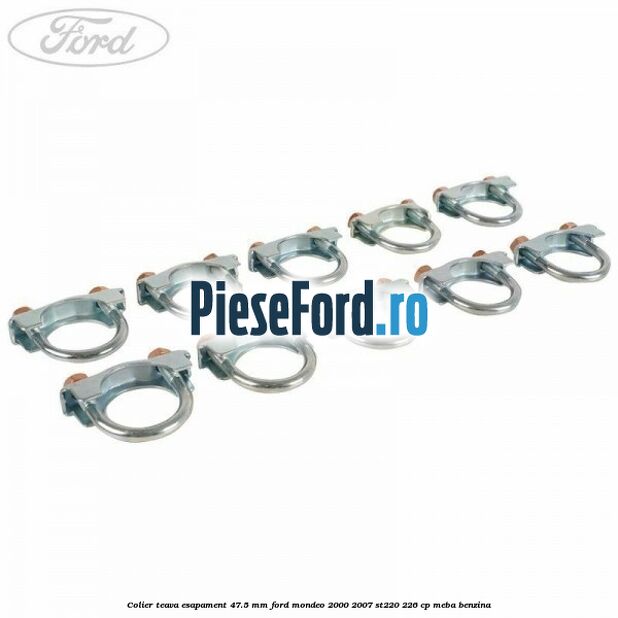 Colier teava esapament 47.5 MM Ford Mondeo 2000-2007 ST220 226 cp MEBA benzina
