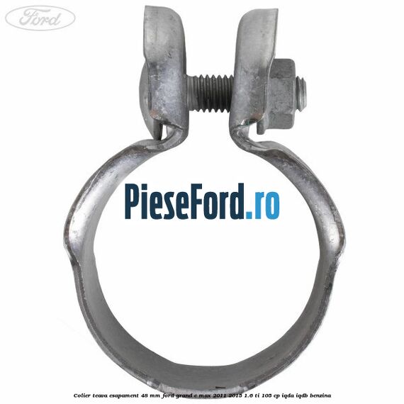 Colier teava esapament 48 mm Ford Grand C-Max 2011-2015 1.6 Ti 105 cp IQDA, IQDB benzina