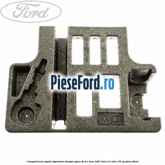 Compartiment spatiu depozitare dreapta spate Ford S-Max 2007-2014 2.2 TDCi 175 cp Q4WA diesel