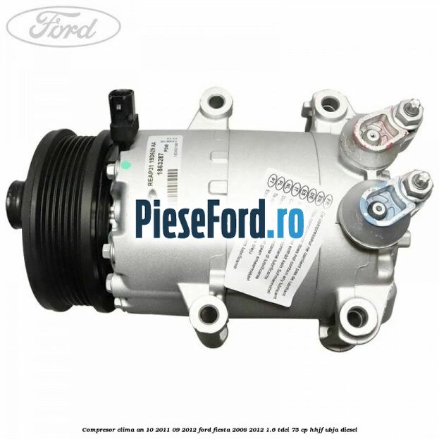 Compresor clima an 10/2011-09/2012 Ford Fiesta 2008-2012 1.6 TDCi 75 cp HHJF, UBJA diesel