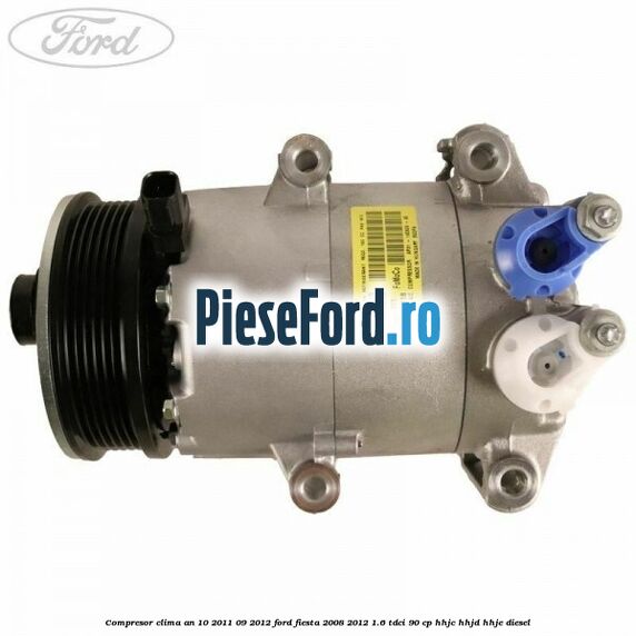 Compresor clima an 10/2011-09/2012 Ford Fiesta 2008-2012 1.6 TDCi 90 cp HHJC, HHJD, HHJE diesel