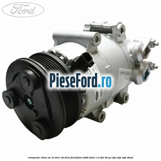 Compresor clima an 10/2011-09/2012 Ford Fiesta 2008-2012 1.6 TDCi 95 cp T3JA, TZJA, TZJB diesel
