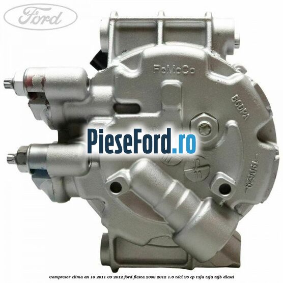 Compresor clima an 10/2011-09/2012 Ford Fiesta 2008-2012 1.6 TDCi 95 cp T3JA, TZJA, TZJB diesel