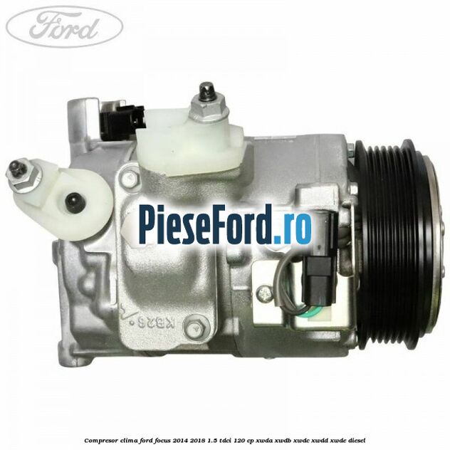 Compresor clima Ford Focus 2014-2018 1.5 TDCi 120 cp XWDA, XWDB, XWDC, XWDD, XWDE diesel